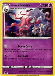 Hisuian Zoroark Holo Rare SWSH11: Lost Origin 076/196 LP - Picture 1 of 2