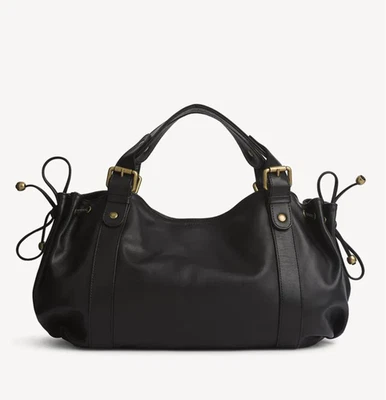 Bolso Gerard Darel Le 24h - Auténtico Bolso de Hombro Cuero de Becerro Negro NUEVO Foto 1 de 4