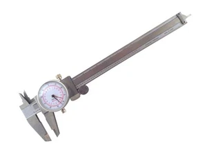 6" / 150 mm Metric Imperial SAE Dual Reading Dial Caliper Stainless Steel Acc... - Picture 1 of 6