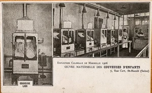 c.1906 Infant INCUBATORS Maternal Work RPPC, 5 Rue Cart, St-Mande; Near Mint - Foto 1 di 2