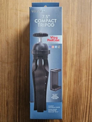 Vivitar 7.5" Compact Tabletop Tripod NEW - Image 1 of 4