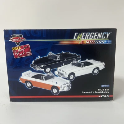 Corgi 1:43 Drive Time Emergency Motors MGB Set Lancashire Constabulary LC1003 - Image 1 of 4