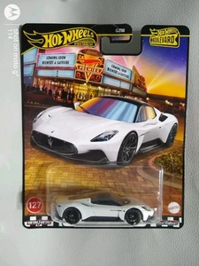 Hot Wheels Premium Boulevard Maserati MC20 Real Riders White Diecast 1:64 Scale - Picture 1 of 7