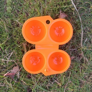 2 Pcs Egg Holder for Camping Picnic Portable Storage Case Outdoor Carton - Picture 1 of 11