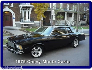 1979 Chevrolet Monte Carlo  Refrigerator / Tool Box Magnet Man Cave - Picture 1 of 1