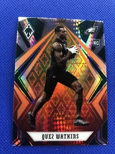 2020 #183 Quez Watkins Panini Phoenix Football Fireburst RC Eagles - Picture 1 of 2