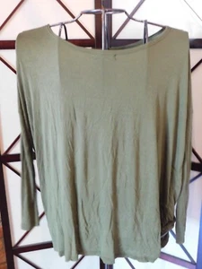 Julie Billiart Oversize Jersey Top in Dunkelgrün Gr. Small - Bild 1 von 5