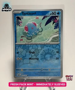 Tentacool 072/165 Pokémon Holo Inverso JCC: 151 Tarjeta Pokémon COMO NUEVO ENVIADO HOY - Imagen 1 de 2