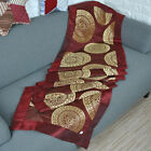 Retro Red Bed Runner Bedroom Home Hotel Bedding Tail Mat Single Pillow case