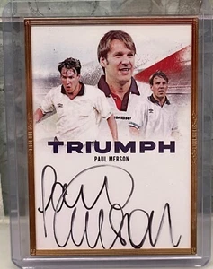 2024 2025 Futera Incredible Paul Merson Gold Frame Triumph Auto /8 SP England - Picture 1 of 2