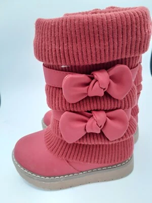 Botas de nieve forradas de piel sintética de media pantorrilla para niñas 8T pares de sueños botas de invierno Foto 1 de 4