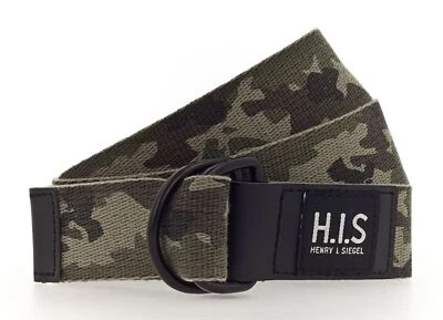 H.I.S 35mm Camo Ribbon Belt W95 Oliv-Camouflage - Imagen 1 de 2