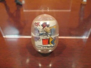 1966 ORIGINAL BATMAN GUMBALL PRIZE COMIC STICKER SHEET & CONTAINER PENGUIN #2 - Picture 1 of 3