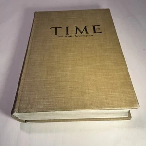 Time Magazine Bound Hardcover Book Vol 29 Year 1937 April May June Woolf Feller - Picture 1 of 24