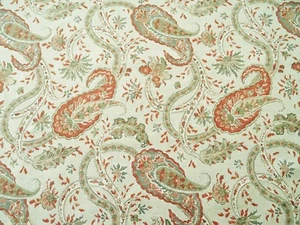 HUDSON 43 RICHLOOM NAMASTE KORALLE PAISLEY POLSTERSTOFF 5/8 YD @ 4,69 $ 668FF - Bild 1 von 5