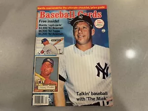 Tarjetas de béisbol diciembre 1988 Mickey Mantle revista vintage B1058 sin tarjetas - Imagen 1 de 8