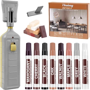 Laminate Floor Repair Kit with Heat Pen, 11 Color Wood Vinyl Floor Furniture Rep - Picture 1 of 12