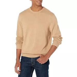 Amazon Essentials Men's Midweight Crewneck Sweater Camel size 2XL - Picture 1 of 12