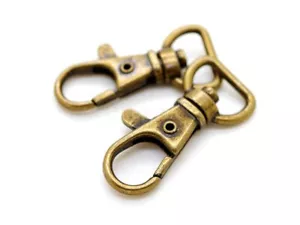 20pcs Swivel Lobster Claw Clasp Trigger Snap Hooks for Purse Making Macrame L... - Picture 1 of 2