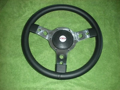 Steering Wheel (14" Leather) & Boss, Triumph Herald, Spitfire, GT6, TR4-6 - image 1 of 3