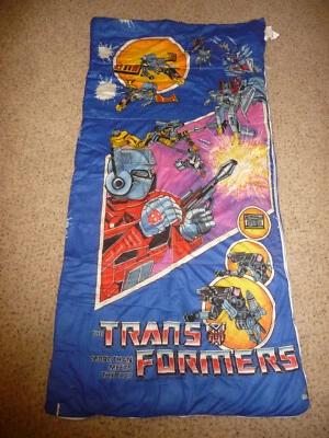 GREAT SHAPE Vintage 1984 G1 Optimus Prime Transformers Kid Youth Sleeping Bag - Image 1 of 4