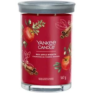 YANKEE CANDLE Corona de Manzana Roja Grande Firma Vaso Tarro Vela Perfumada *NUEVO* - Imagen 1 de 4