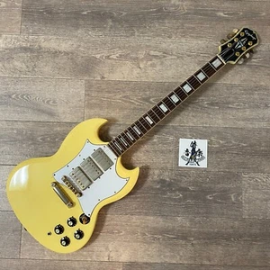 Epiphone By Gibson SG Custom White 3PU G-400 ※Large Pick Guard modification - Picture 1 of 18