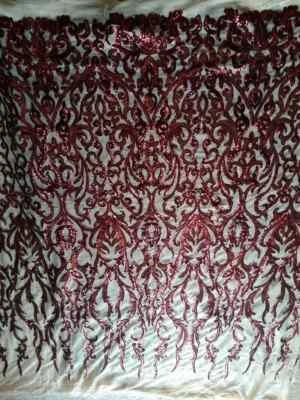 5yds - Sparkling Sequins Beige Mesh for Special Occasion, Wedding Fabric - Image 1 of 4