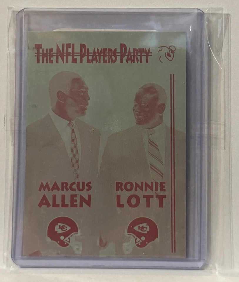 NFLPA SB 1996 Player’s Party #1 Marcus Allen & Ronnie Lott placa de impresión 1/1 Foto 1 de 1
