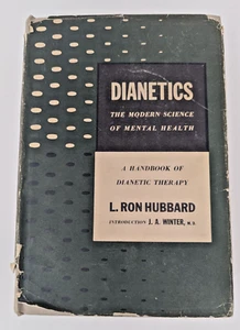 Dianetics 1st Edition 5th Printing August 1950 w/ Dust Jacket - Picture 1 of 11