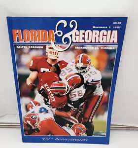 GEORGIA BULL DOGS @ FLORIDA GATORS - PROGRAMA DE FÚTBOL AMERICANO UNIVERSITARIO 1997 - MUY DURO - Imagen 1 de 3