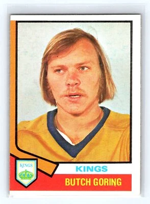 1974-75 Topps #74 Butch Goring Los Angeles Kings - Image 1 of 2