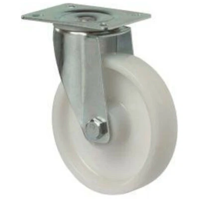 BS-Rollen Lenkrolle 150 mm Stahlbl verz Poly LG.R (Räder und Rollen Bockrollen) - Bild 1 von 3