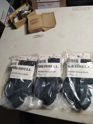 Lote de 3 pares de calcetines de senderismo Merrell MOAB corte bajo talla M/L. . Nuevo con etiquetas envío gratuito  Foto 1 de 4