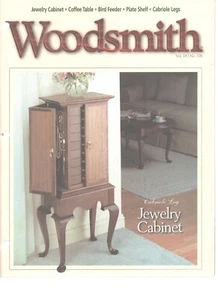 Woodsmith Magazine August 1996 Cabriole Leg Jewelry Cabinet Coffee Table - Picture 1 of 1