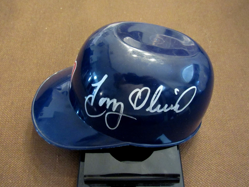 TONY OLIVA 3 X BATTING CHAMP MINN TWINS HOF SIGNED AUTO VINTAGE MINI HELMET JSA - Image 1 of 4