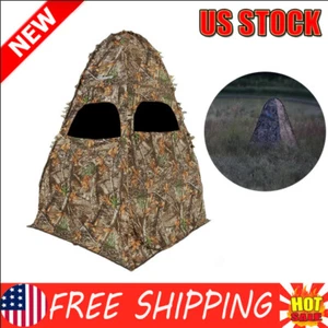Camouflage Outhouse Hunting Ground Blind Outdoor Tent Turkey Deer 1-Person US - Bild 1 von 4