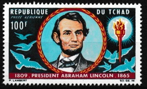Chad - 100. Fallecimiento Lincoln sin usar 1965 Mi. 140 - Imagen 1 de 1