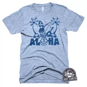 Hula Girl T Shirt Tiki Bar Shirt Vintage Hawaiian Shirt Aloha Shirt Music Shirt - Picture 1 of 3