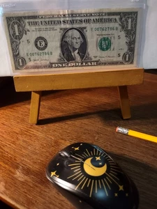 Error $1 Virginia bill E00762786B Big ink stain on reverse money currency - Picture 1 of 3