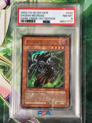 2003 Yu-Gi-OH! Dark Crisis 1st Edition Exodia Necross DCR-020 PSA 8 NM-MINT - Image 1 of 4