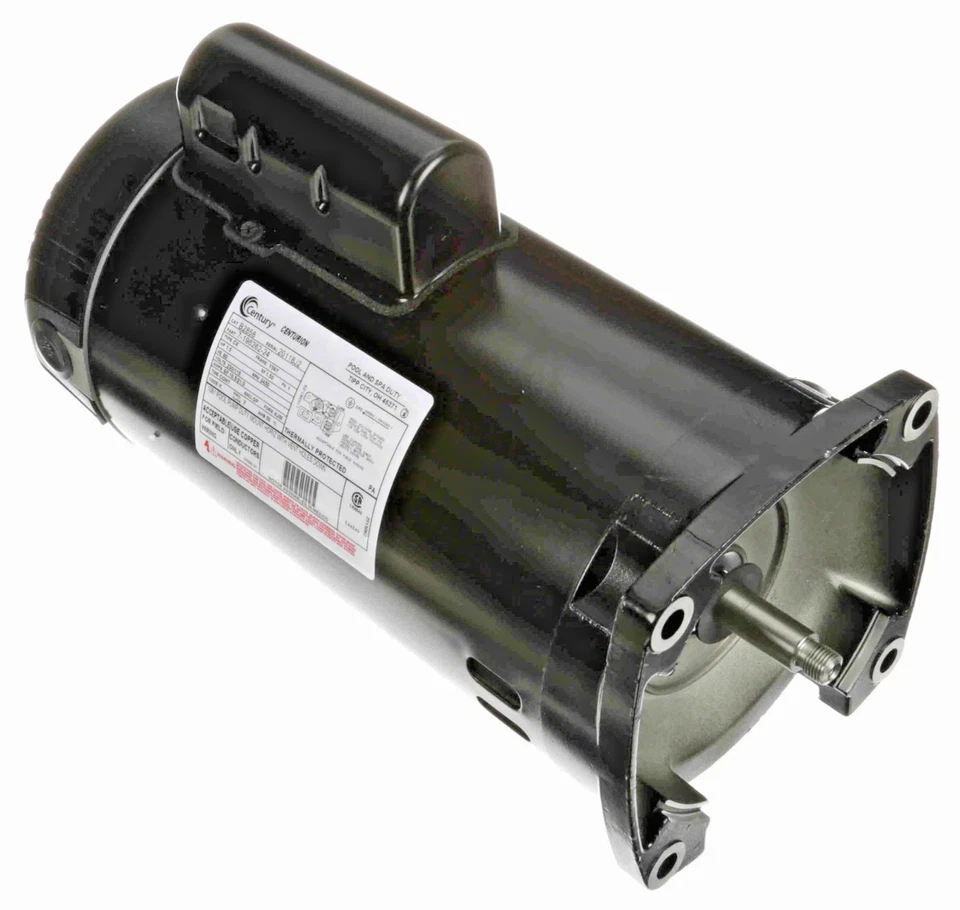 Century A.O. Smith 1.5 HP Pool Pump Motor Square Flange 1.50 SF B2858 New - Image 1 of 4