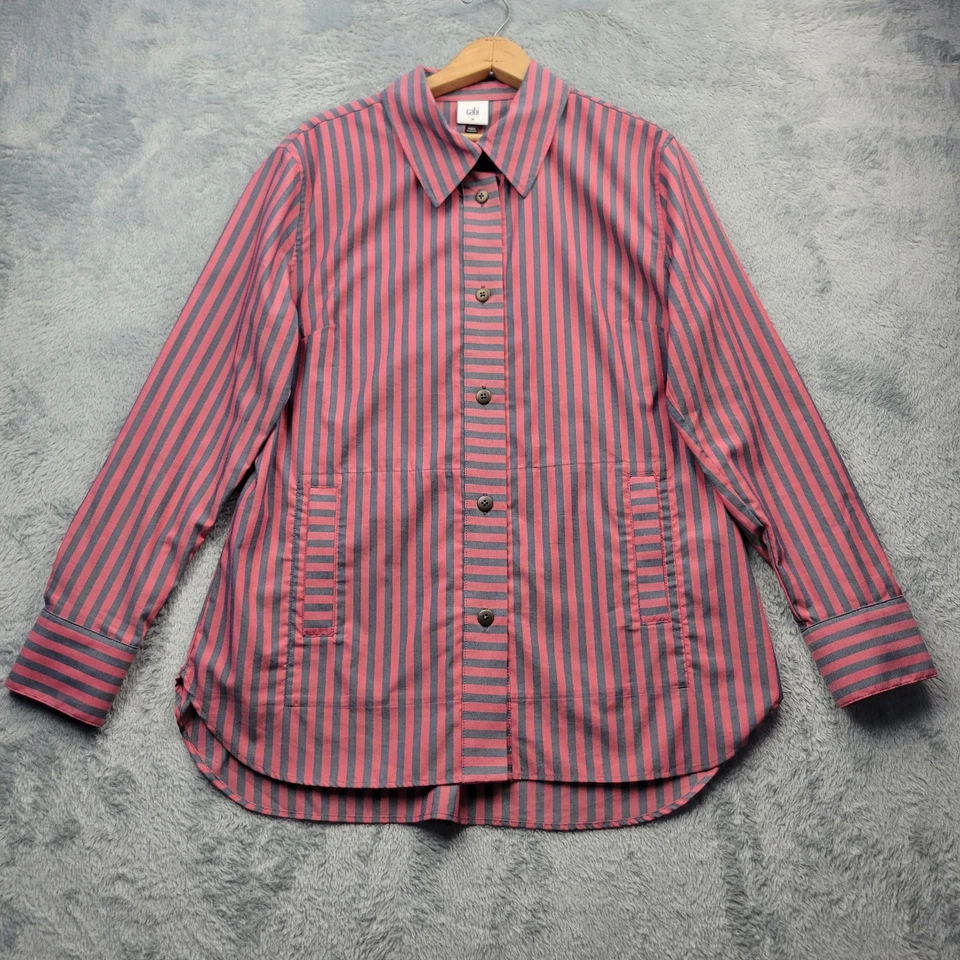 Cabi Mujer Regata Chaqueta Talla Mediana Camisa Rayas Abotonada  Foto 1 de 4