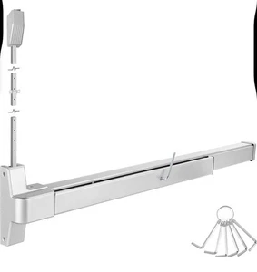 "Dispositivo de salida de barra de pánico de varilla vertical de 32"" para puertas comerciales de 32-47"" aprobado por la ADA" - Imagen 1 de 11