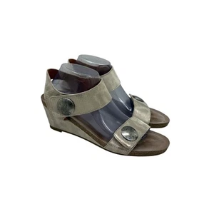Taos Carousel Pythonleder Knöchelriemen Keilabsatz Sandalen Schuh Damengröße 42 US 11 - Bild 1 von 11