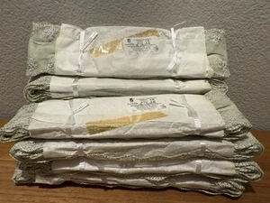 Lot of 10 Bordatéx Sage Green Lace Trim 100% Polyester 8.6m ea Mexico - Picture 1 of 3