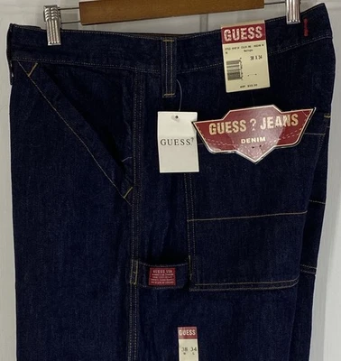 Guess Jeans (Mens Size 38x34) 1990’s Workwear #D67-62W Baggy, Straight, Wide Leg - Image 1 of 4