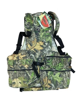 Vintage NWT FieldStaff By Mossy Oak Camo Full Strut Turkey Hunting Vest - XL-2XL - Image 1 of 4
