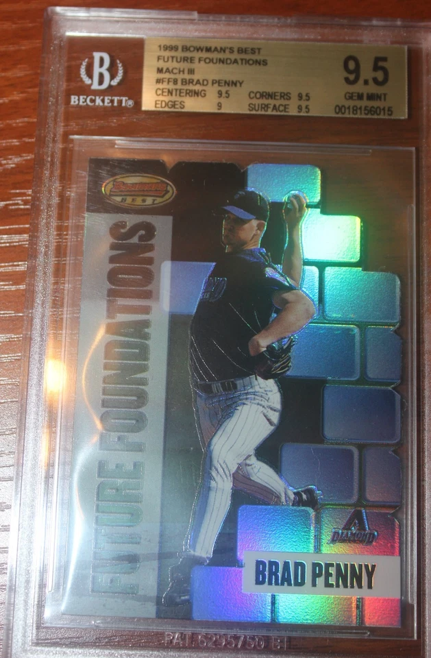 Bowman's Best Future Foundations Mach III 1999 #FF8 Brad Penny/500 calificado (9,5) Foto 1 de 2