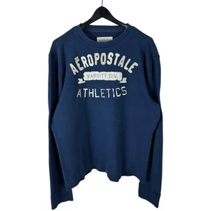 Camisa Para Hombres Y2K Aeropostale Atletismo Waffle Tejido Parche Manga Larga Talla XL - Imagen 1 de 8